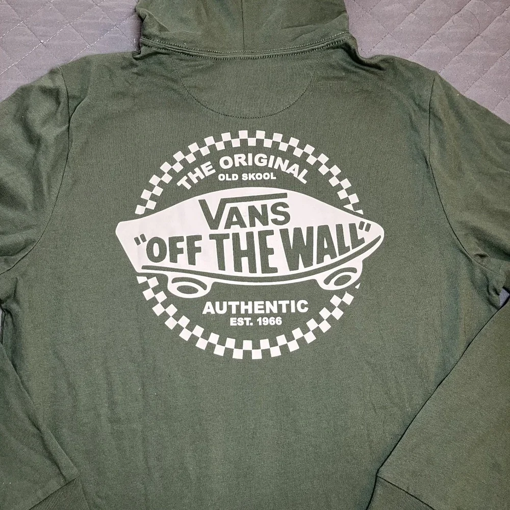 Vans Off The Wall 1996 Hooded Long Sleeve Graphic Knit Top Skateboard Logo L